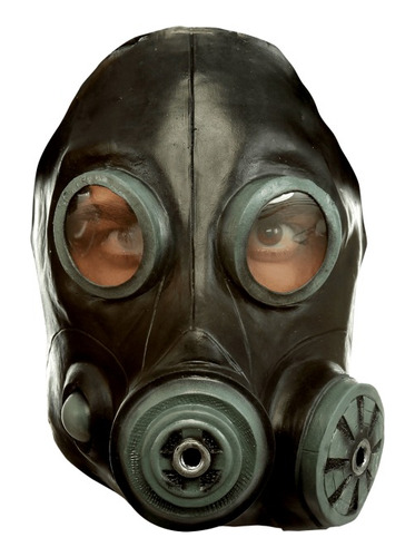 Máscara De Gas Negra Halloween Gas Mask & Steampunk Latex
