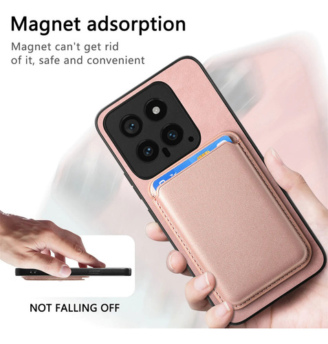 Funda Tipo Cartera De Piel Magnética Soltada 2 En 1 Para
