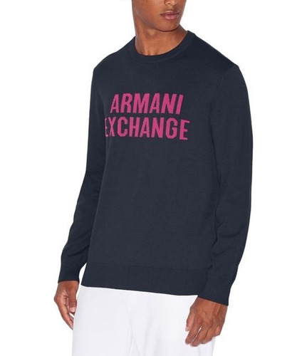 Chompa Polera Armani Exchange Men's Logo Sweater Original