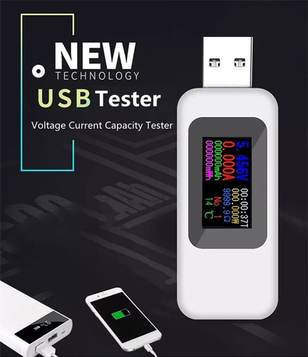 1 Kws-mx18 10 In1 Digital Lcd Display Usb Tester Tensão