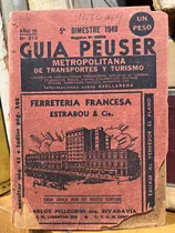 Comprar Guia Peuser Metropolitana De Transportes Y Turismo 1949