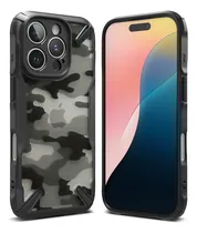 Comprar Estuche Funda Forro | Para iPhone 16 Pro | Ringke Fusion X | Color Camo \u002F Camuflado | Protección Antichoque | Acabados Premium