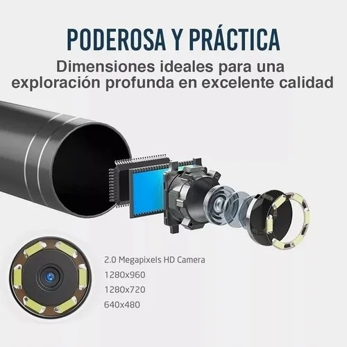 Camara Endoscopio 5.5mm Otg 5m Android Entrada Led Flexible