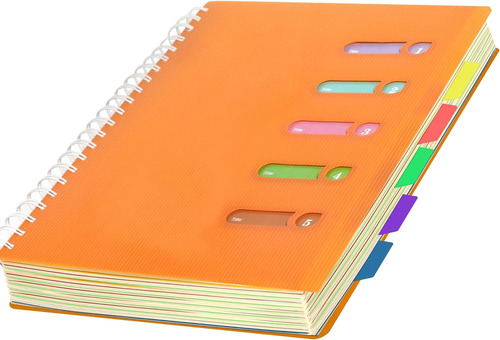 Cuaderno De 5 Materias 8.5 X 11 Cuaderno Espiral Grande...