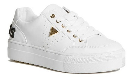 Tenis Mujer Gbg Guess Varsity Low Sneakers Casuales Blanco