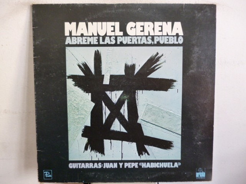 Manuel Gerena Abreme Las Puertas Pueblo Vinilo Español