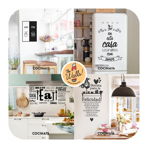Imagen 4 de 10 de Vinilos Decorativos Cocina Comedor Frases