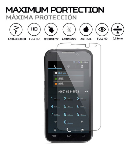 Protector De Pantalla Antishock Para Yarvik Ingenia Synchro