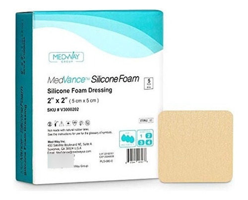 Medvance Tm Silicona  Apósito De Espuma Absorbente Adhes