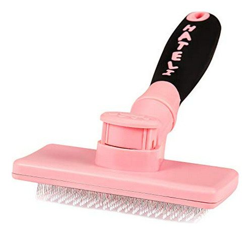 Hateli Self Cleaning Slicker Brush For Cat & Dog - Cat Groom