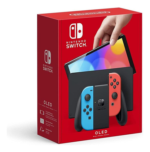 Nintendo Switch Oled 64gb Color Azul Y Rojo / Lyntech