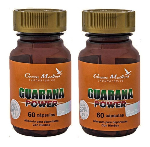 Guarana Power Gm 2 Fcos 120 Cap. Energizante Físico Y Mental