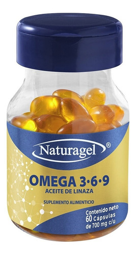 Omega 3, 6 Y 9 C/60 Naturagel/ Aceite Pescado, Linaza, Oliva