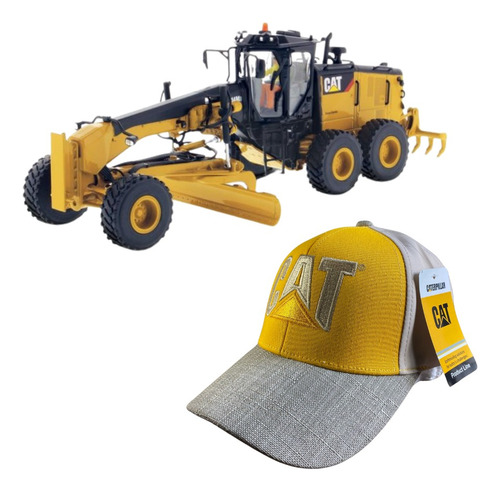 1:50 Motoniveladora 14m3 Caterpillar® Cat® C/ Operador Amarillo