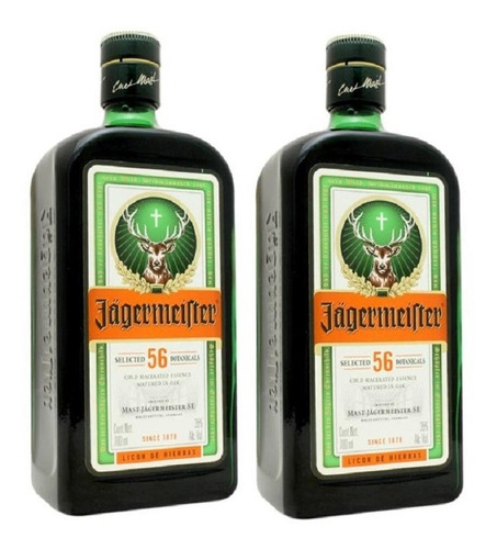 Jagermeister / 02 Unidades / Licor De Ervas 700ml