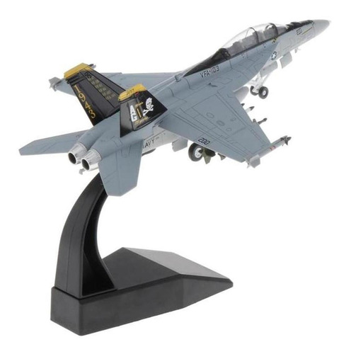 Jet Supersónico Combate A Escala, Mxfah-001, 1:100, 18x14x9c Color Gris
