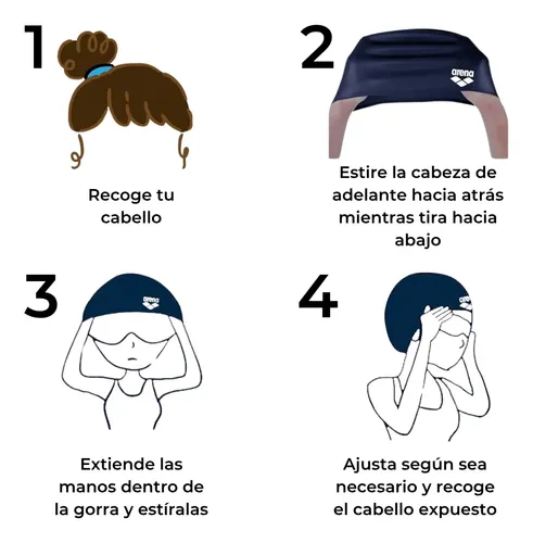 Gorro Silicona De Natacion Arena Hd Unisex Pileta