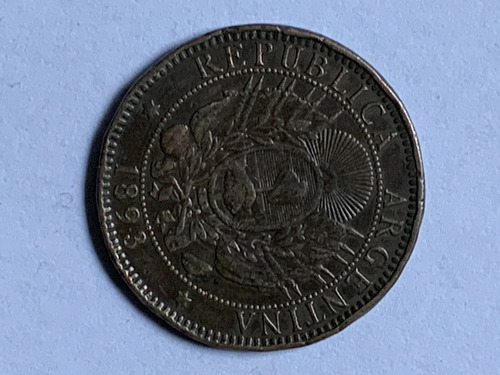 Robmar-argentina Moneda De 2 Centavo De Patacon Del Año 1893