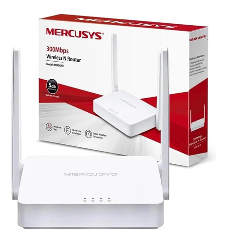 Router Wifi Mercusys Mw301r 300mbps 2 Antenas 2.4ghz