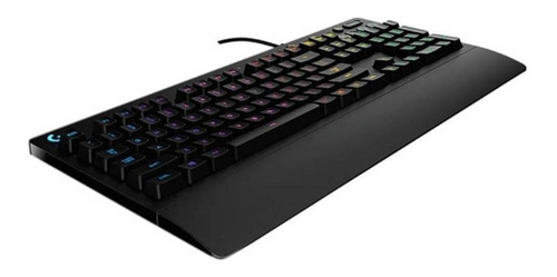 Imagen 3 de 3 de Teclado gamer Logitech Serie G Prodigy G213 QWERTY inglés US color negro con luz RGB