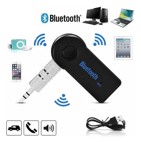 Receptor De Audio Bluetooth Adaptador Auto Pendrive