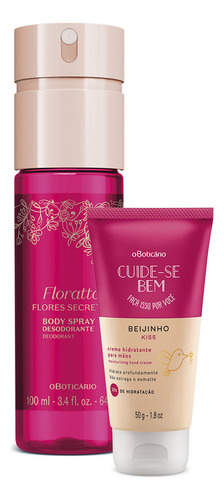  Combo Presente Natal Body Spray Floratta Flores Secretas 100