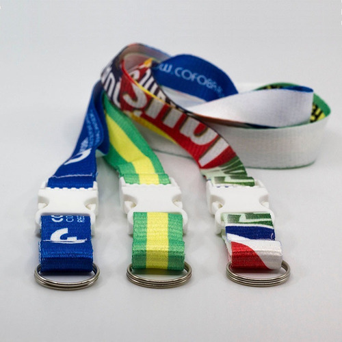 Imagen 5 de 10 de Cintas Lanyards Full Print Desmontable Y Argolla Pack 100u