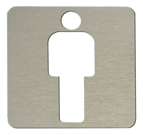 Señal Cartel Hombre Mujer 90x90 Baño Cartel Acero Inox Radem