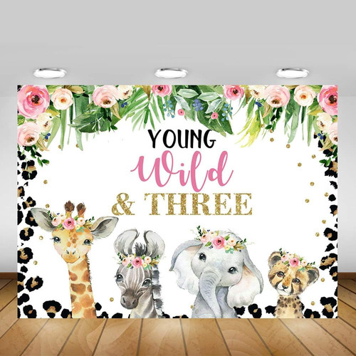 Mocsicka Young Wild Y Three Telón De Fondo Para Niñas Con Te