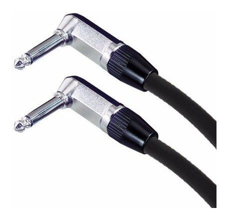 Cable Plug Plug 90° Ts Mono De Audio Neutrik Rean 1m Cabtec