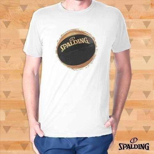 Remera Spalding Casual Camiseta De Algodón Hombre Basketball