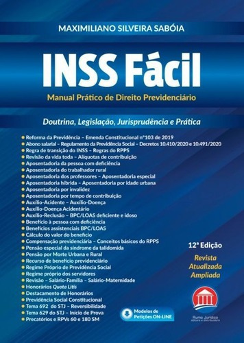 Imagem 1 de 1 de Inss Fácil - Manual Prático De Direito Previdenciário