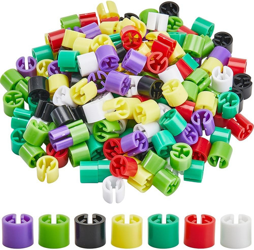 Marcadores De Ropa En Blanco De 7 Colores Con Varilla De 0.9