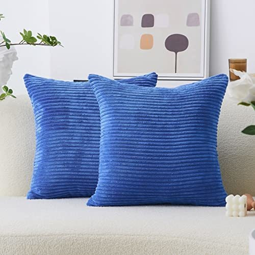 Hogar Brillante Azul Almohadas Decorativas Lanzar Rcwkr