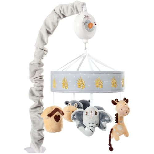 Musical Baby Crib Mobile Jungle Animal Safari Theme Beb...