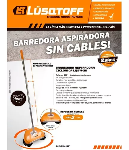 Barredora Aspiradora Escoba Ciclónica Sin Cable Lusqtoff