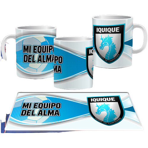 Tazones Futbol Chileno Iquique - Printek -