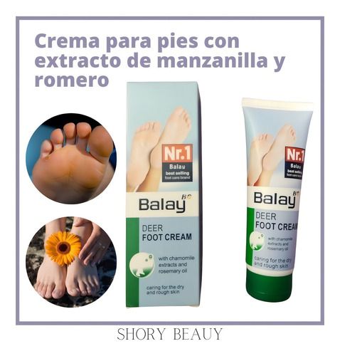 Crema Para Pies Con Manzanilla Y Romero Elimina Callos