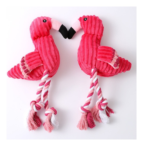 Juguetes Mascotas Mordedores Flamingo Rosa Sonido