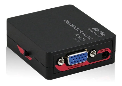 Conversor Adaptador Hdmi A Vga Con Audio Videcom