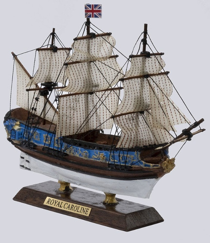 Barco Royal Caroline, 1750 G. Bretaña, Escala 1:250 Terminad