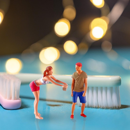 2x Figuras De Hombre Diorama En Miniatura Escala 1/64