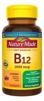 Comprar Vitamina B12 1000 Mcg Sublingual Nature Made 50 Pastillas Sabor Cereza en tabletas de raida disolucion para apoyo a una optima funcion celular reduce la fatiga y agotamiento fisico