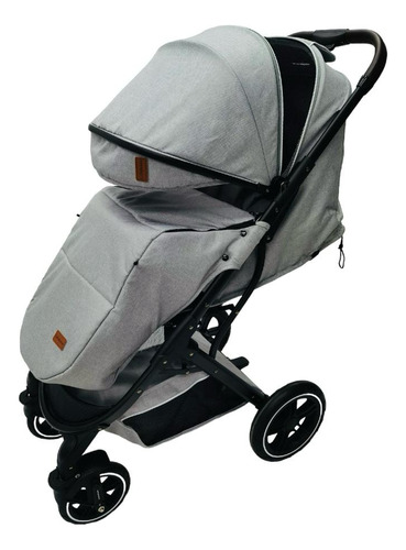 Coche De Paseo Con Cubre Pies Lubabycas Gris