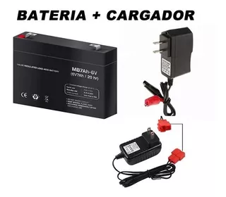 Prinsel Bateria De 6 Volts 7 Amperes Y Cargador Nuevos