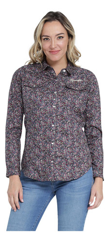 Blusa Vaquera Mujer Wrangler Slim Fit Manga Larga 405