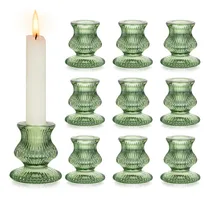 Comprar Portavelas De Cristal Para Candelabros  2 Portavelas Cónico
