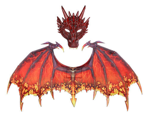 Dinosaur Wing Sets Dress Up Easter Masquerade Dragon Rojo