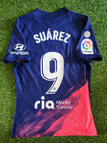 Camiseta Usada En Juego Atletico Madrid Suarez # 9 (Usado)