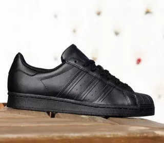 Tenis adidas Superstar Total Black #27.5mx